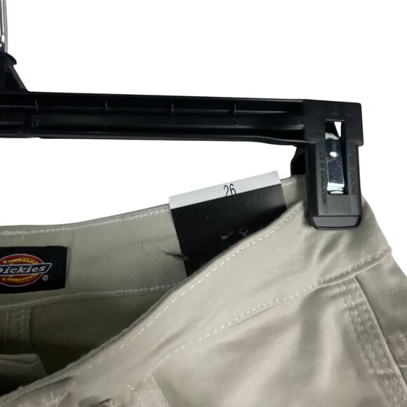 Dickies NWT Womens Work Utility Shorts Beige Size 26 Cotton Blend Comfort - Picture 9 of 9
